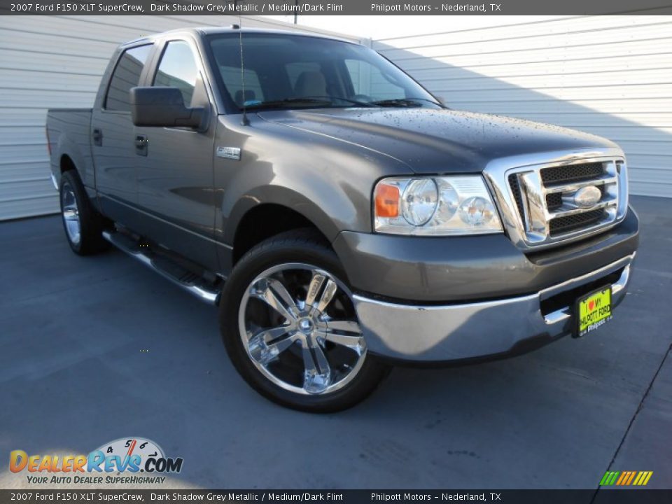 2007 Ford F150 XLT SuperCrew Dark Shadow Grey Metallic / Medium/Dark Flint Photo #1