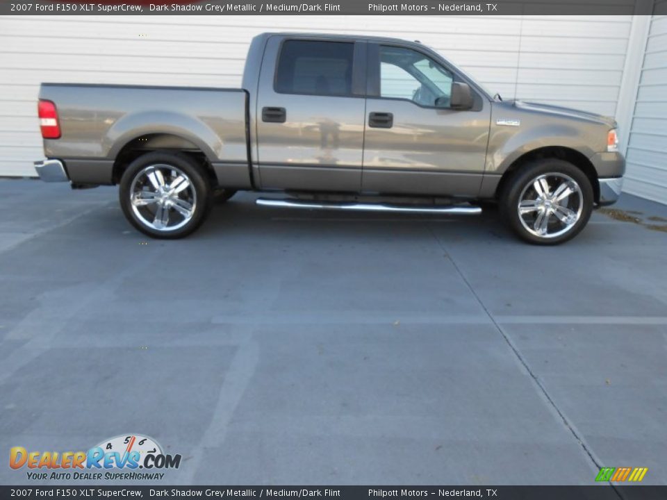 2007 Ford F150 XLT SuperCrew Dark Shadow Grey Metallic / Medium/Dark Flint Photo #3