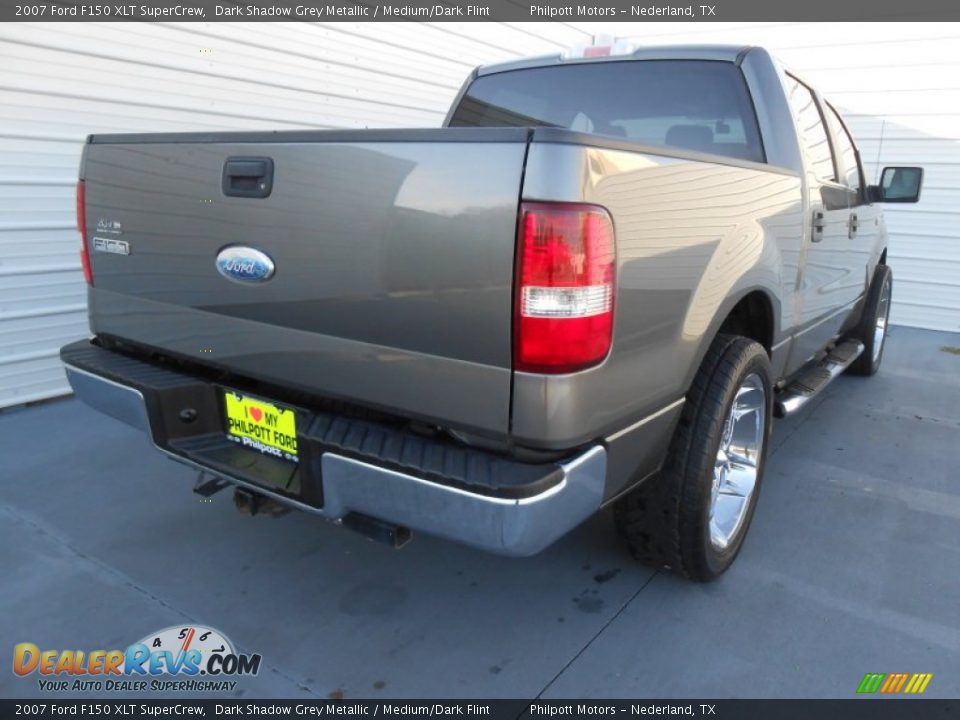 2007 Ford F150 XLT SuperCrew Dark Shadow Grey Metallic / Medium/Dark Flint Photo #4