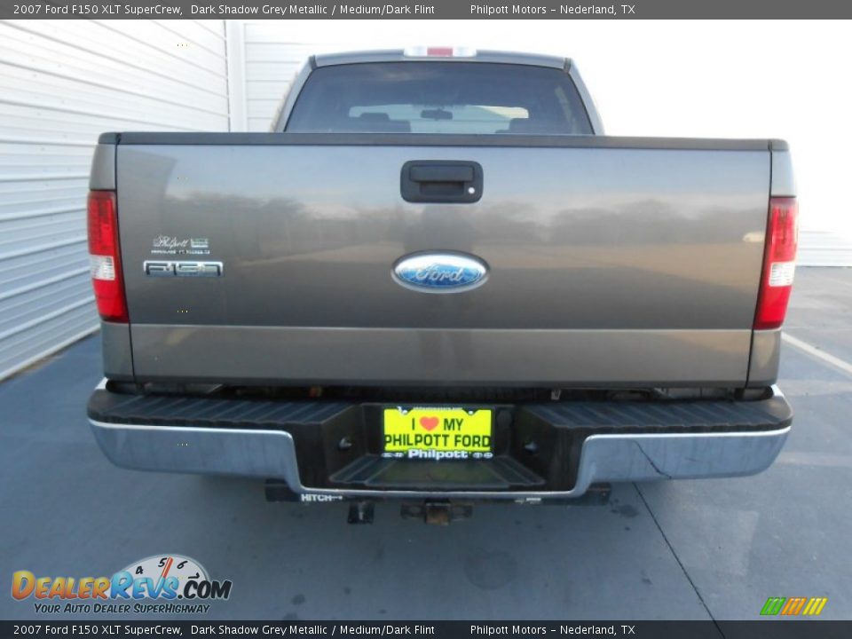 2007 Ford F150 XLT SuperCrew Dark Shadow Grey Metallic / Medium/Dark Flint Photo #5
