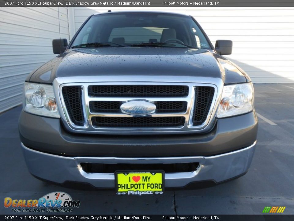 2007 Ford F150 XLT SuperCrew Dark Shadow Grey Metallic / Medium/Dark Flint Photo #8