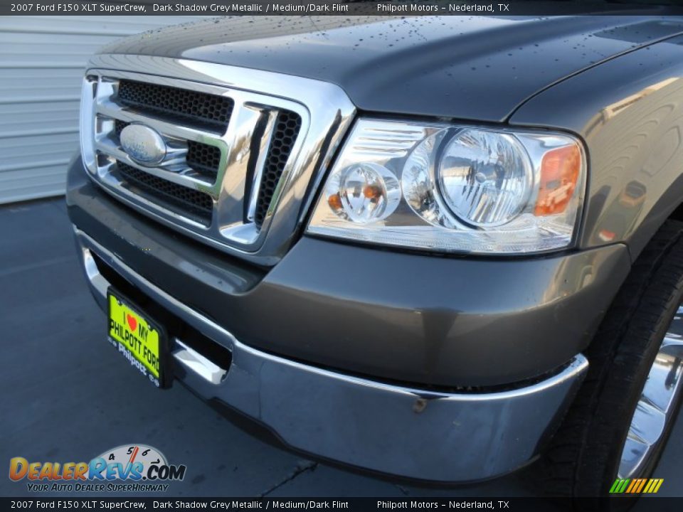 2007 Ford F150 XLT SuperCrew Dark Shadow Grey Metallic / Medium/Dark Flint Photo #11