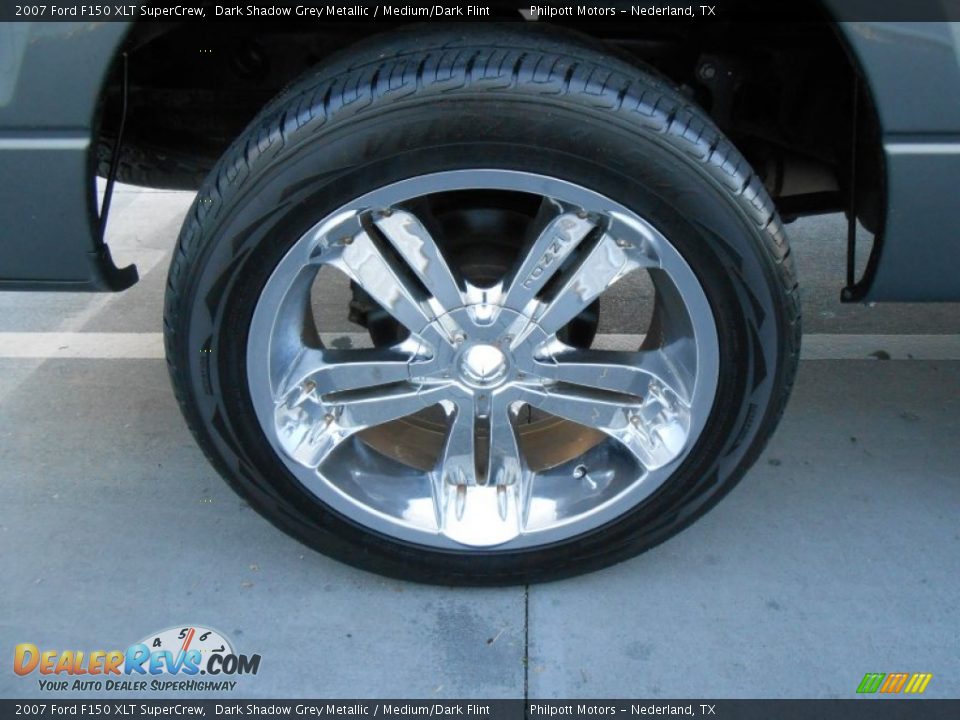 2007 Ford F150 XLT SuperCrew Dark Shadow Grey Metallic / Medium/Dark Flint Photo #14
