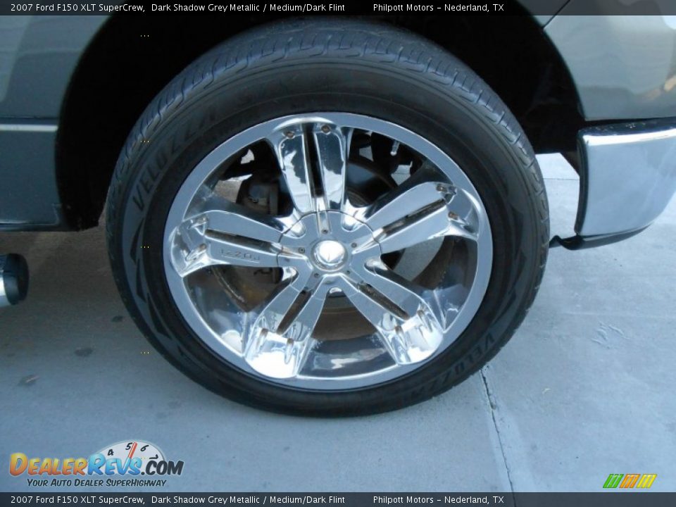2007 Ford F150 XLT SuperCrew Dark Shadow Grey Metallic / Medium/Dark Flint Photo #15