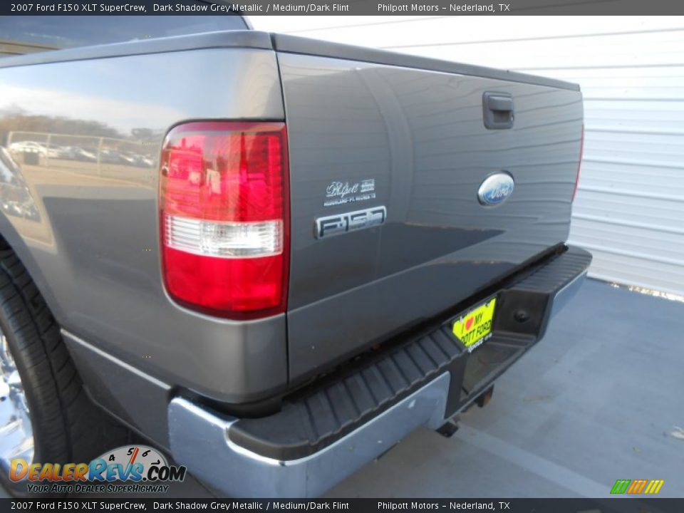2007 Ford F150 XLT SuperCrew Dark Shadow Grey Metallic / Medium/Dark Flint Photo #19
