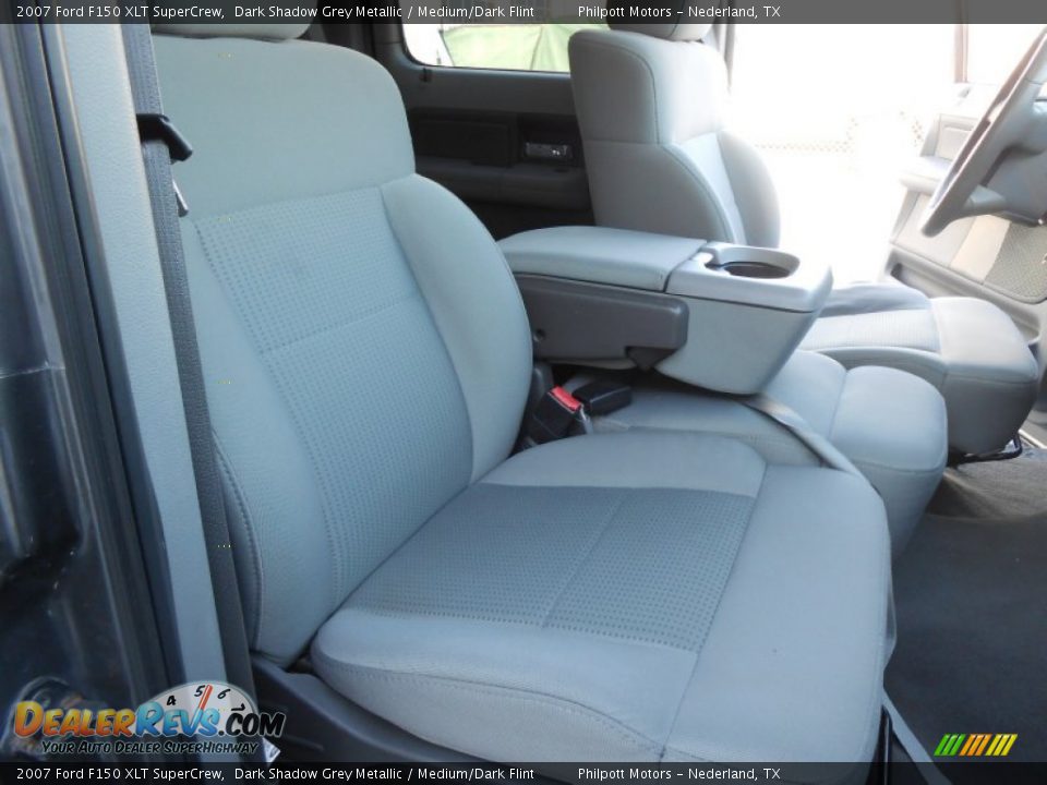 2007 Ford F150 XLT SuperCrew Dark Shadow Grey Metallic / Medium/Dark Flint Photo #23