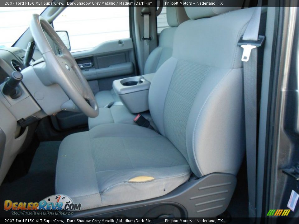 2007 Ford F150 XLT SuperCrew Dark Shadow Grey Metallic / Medium/Dark Flint Photo #31