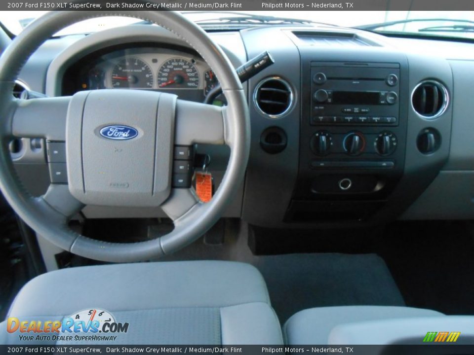 2007 Ford F150 XLT SuperCrew Dark Shadow Grey Metallic / Medium/Dark Flint Photo #34