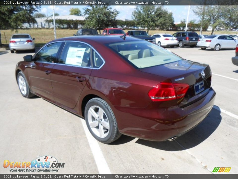 2013 Volkswagen Passat 2.5L SE Opera Red Metallic / Cornsilk Beige Photo #5