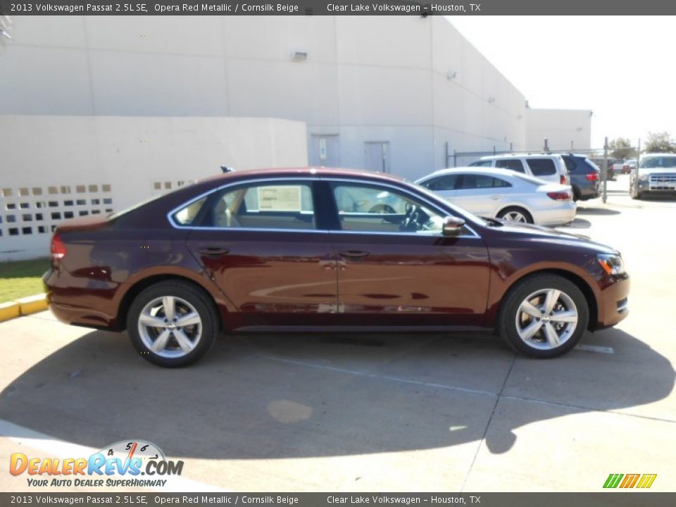 2013 Volkswagen Passat 2.5L SE Opera Red Metallic / Cornsilk Beige Photo #8