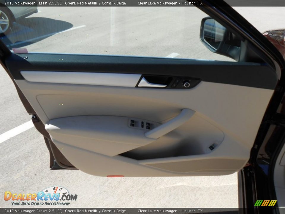 2013 Volkswagen Passat 2.5L SE Opera Red Metallic / Cornsilk Beige Photo #10