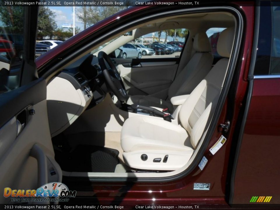 2013 Volkswagen Passat 2.5L SE Opera Red Metallic / Cornsilk Beige Photo #11