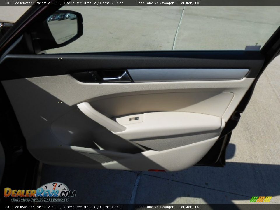 2013 Volkswagen Passat 2.5L SE Opera Red Metallic / Cornsilk Beige Photo #12