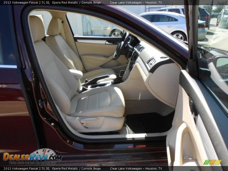 2013 Volkswagen Passat 2.5L SE Opera Red Metallic / Cornsilk Beige Photo #13