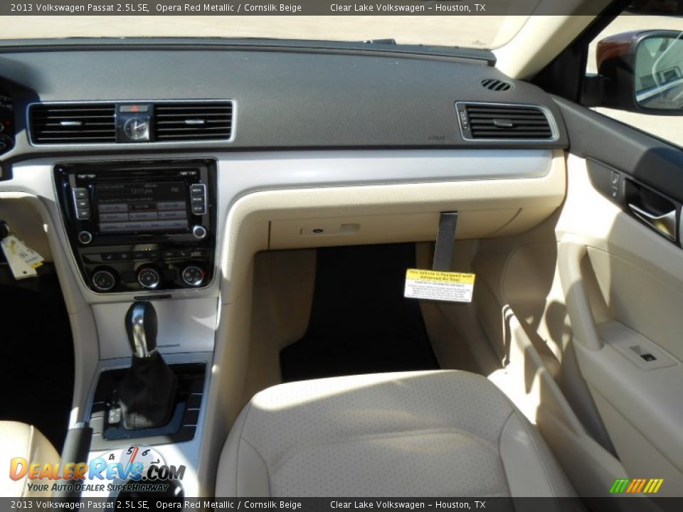 2013 Volkswagen Passat 2.5L SE Opera Red Metallic / Cornsilk Beige Photo #15