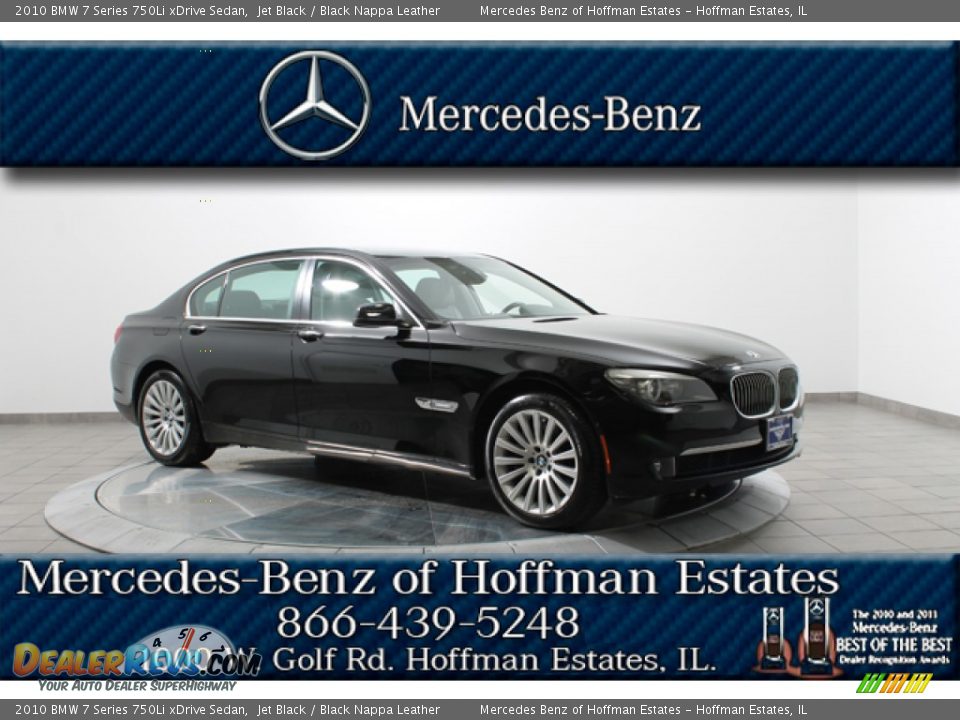 2010 BMW 7 Series 750Li xDrive Sedan Jet Black / Black Nappa Leather Photo #1