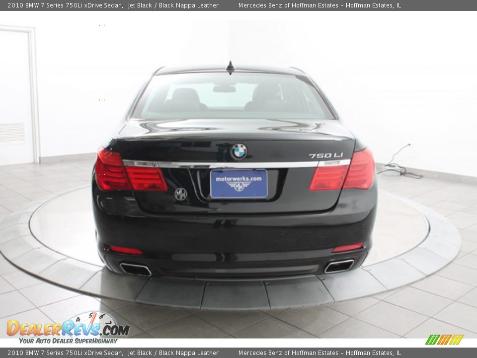 2010 BMW 7 Series 750Li xDrive Sedan Jet Black / Black Nappa Leather Photo #4