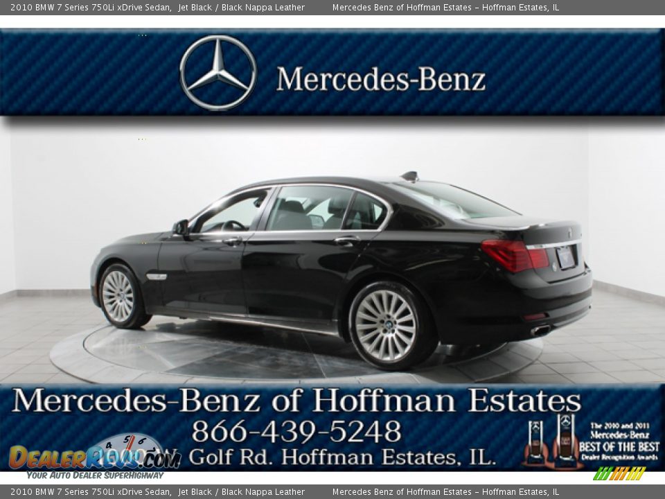 2010 BMW 7 Series 750Li xDrive Sedan Jet Black / Black Nappa Leather Photo #5