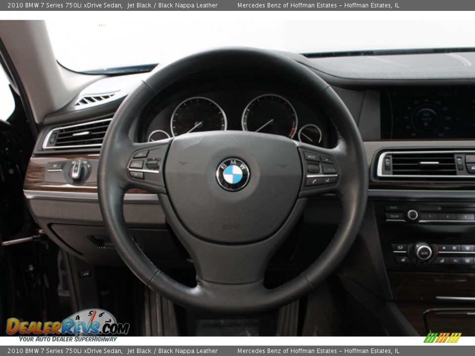 2010 BMW 7 Series 750Li xDrive Sedan Jet Black / Black Nappa Leather Photo #7