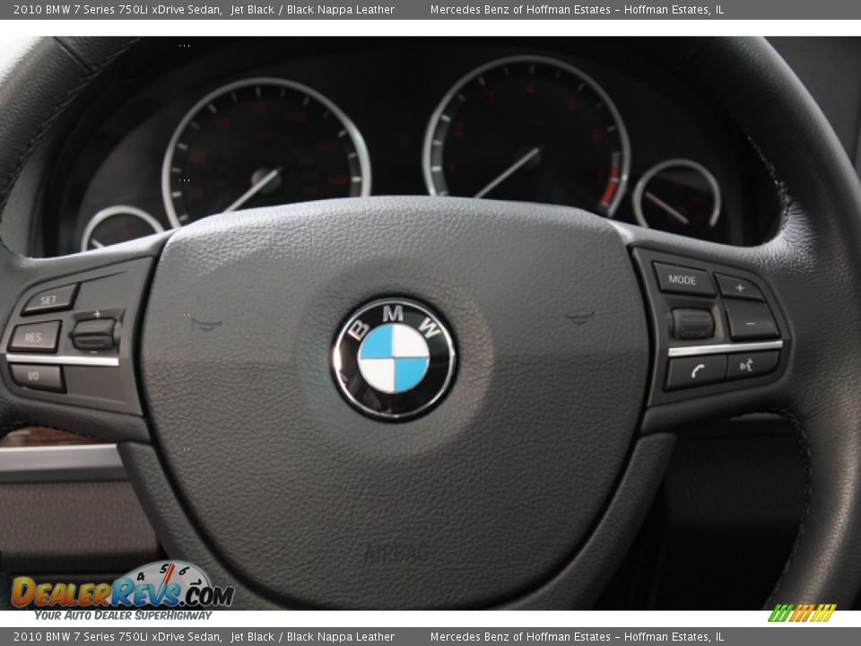2010 BMW 7 Series 750Li xDrive Sedan Jet Black / Black Nappa Leather Photo #8