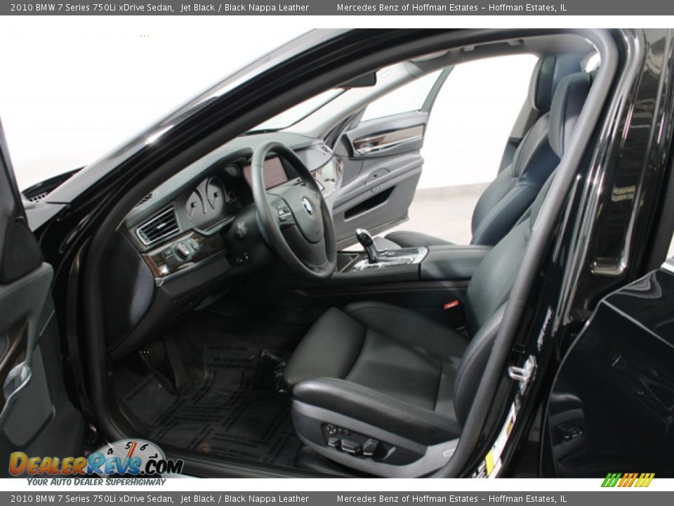 2010 BMW 7 Series 750Li xDrive Sedan Jet Black / Black Nappa Leather Photo #18