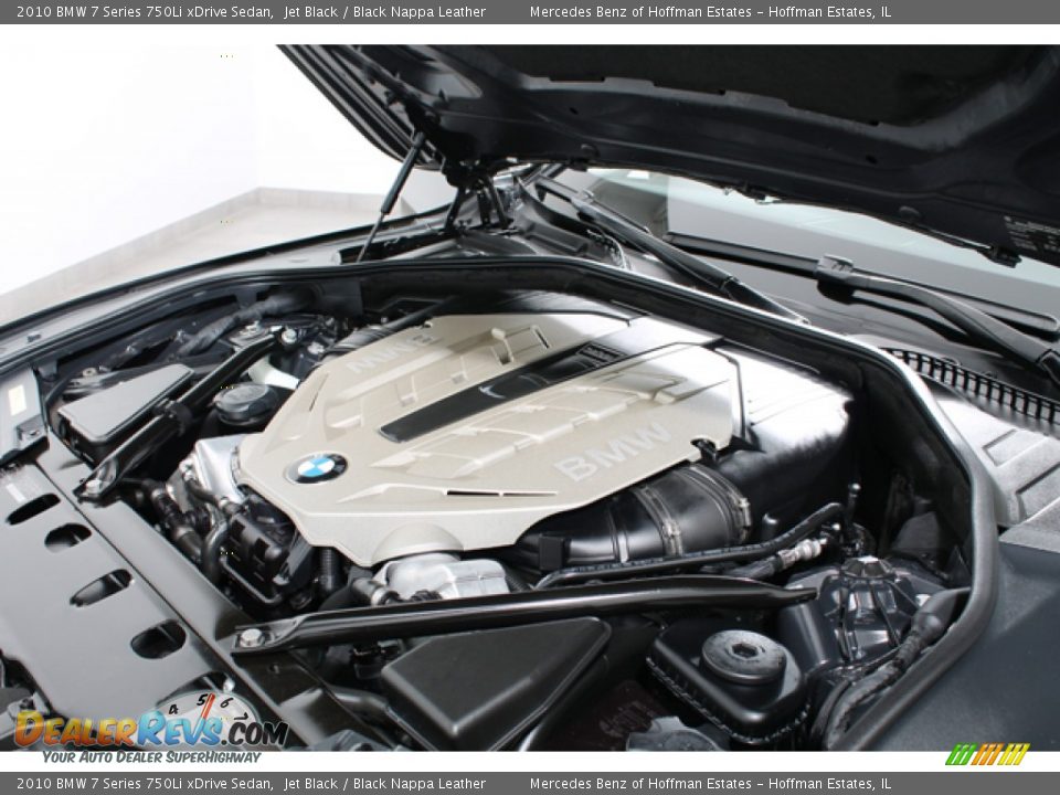 2010 BMW 7 Series 750Li xDrive Sedan Jet Black / Black Nappa Leather Photo #26