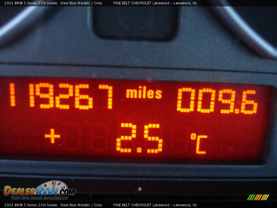 2001 BMW 3 Series 330i Sedan Steel Blue Metallic / Grey Photo #14