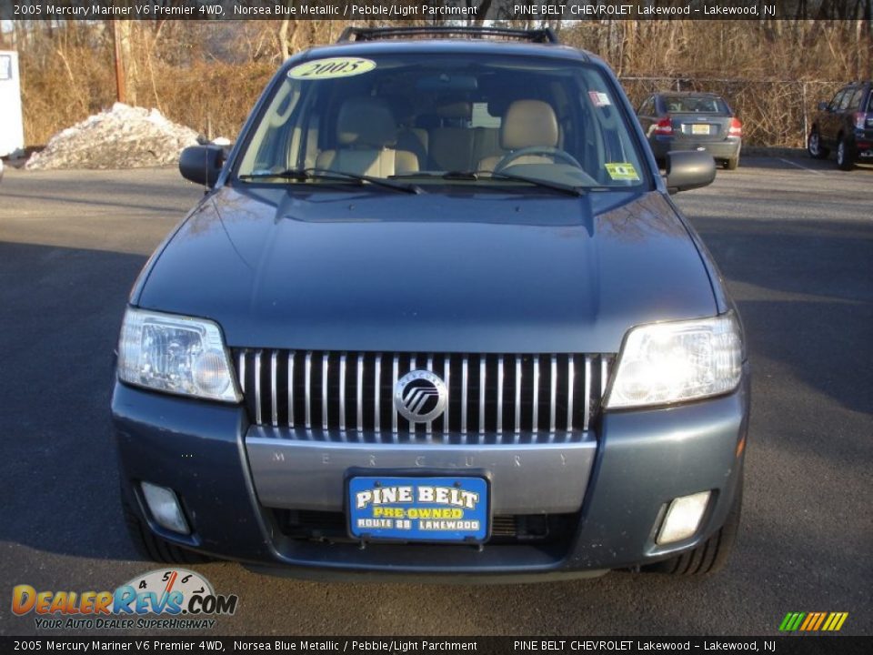 2005 Mercury Mariner V6 Premier 4WD Norsea Blue Metallic / Pebble/Light Parchment Photo #2