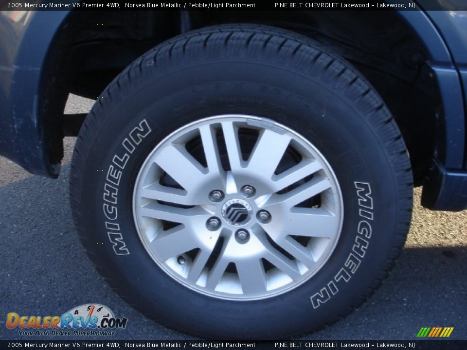2005 Mercury Mariner V6 Premier 4WD Norsea Blue Metallic / Pebble/Light Parchment Photo #5