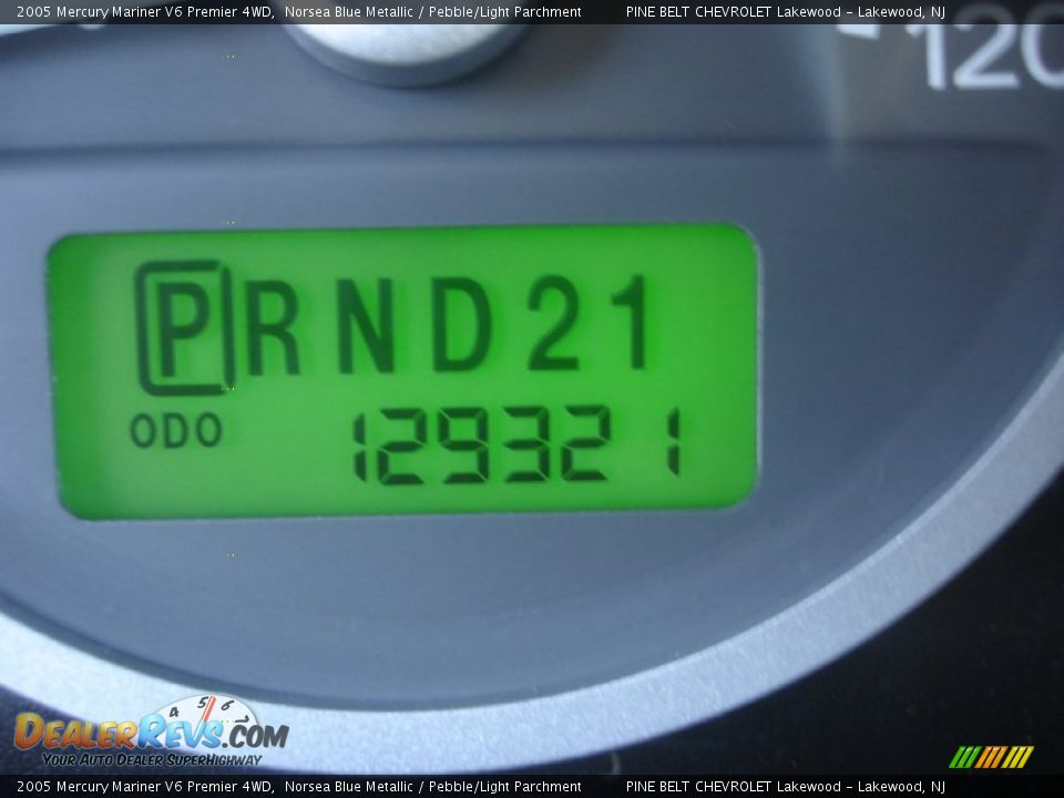 2005 Mercury Mariner V6 Premier 4WD Norsea Blue Metallic / Pebble/Light Parchment Photo #14