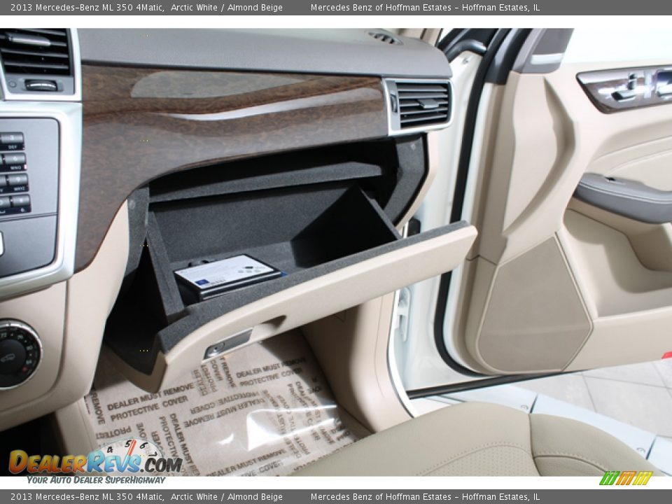 2013 Mercedes-Benz ML 350 4Matic Arctic White / Almond Beige Photo #22