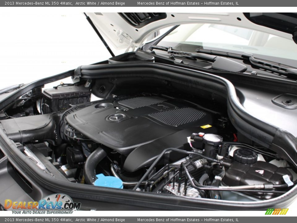 2013 Mercedes-Benz ML 350 4Matic Arctic White / Almond Beige Photo #26