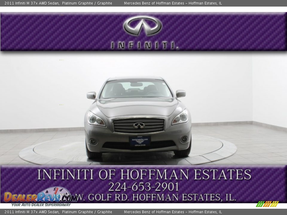 2011 Infiniti M 37x AWD Sedan Platinum Graphite / Graphite Photo #3