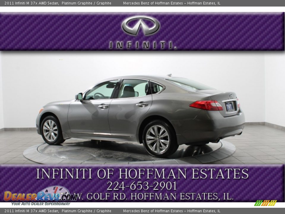 2011 Infiniti M 37x AWD Sedan Platinum Graphite / Graphite Photo #5