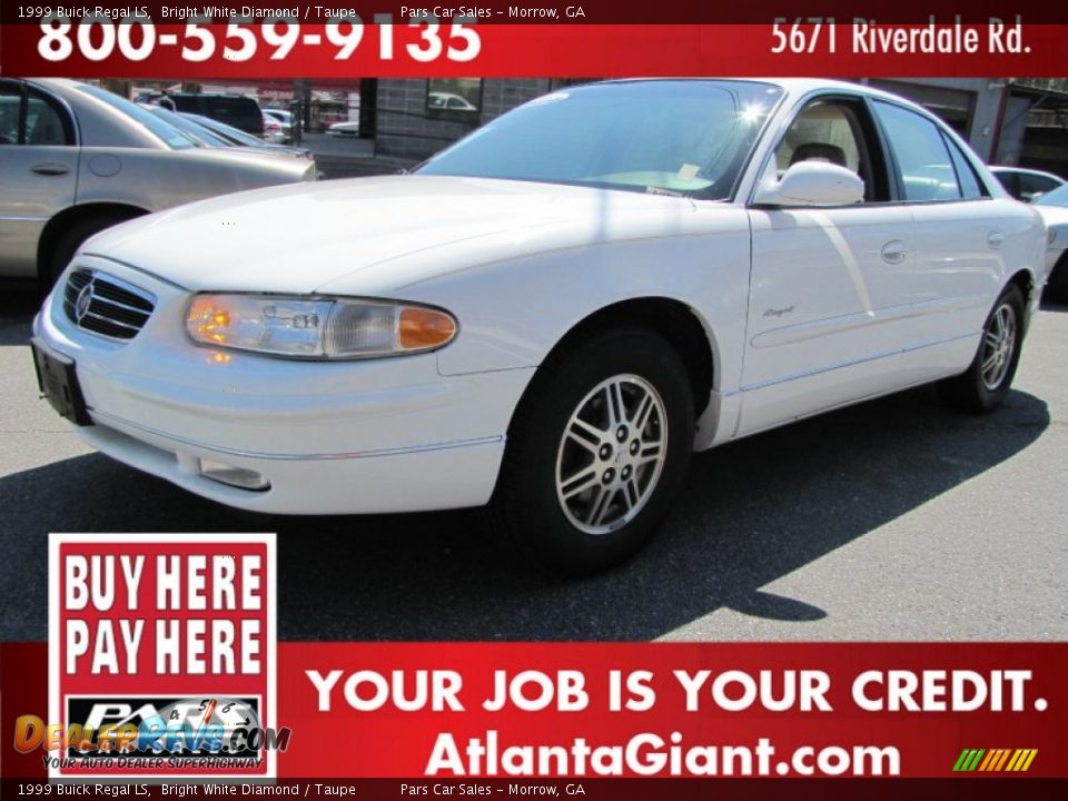 1999 Buick Regal LS Bright White Diamond / Taupe Photo #1