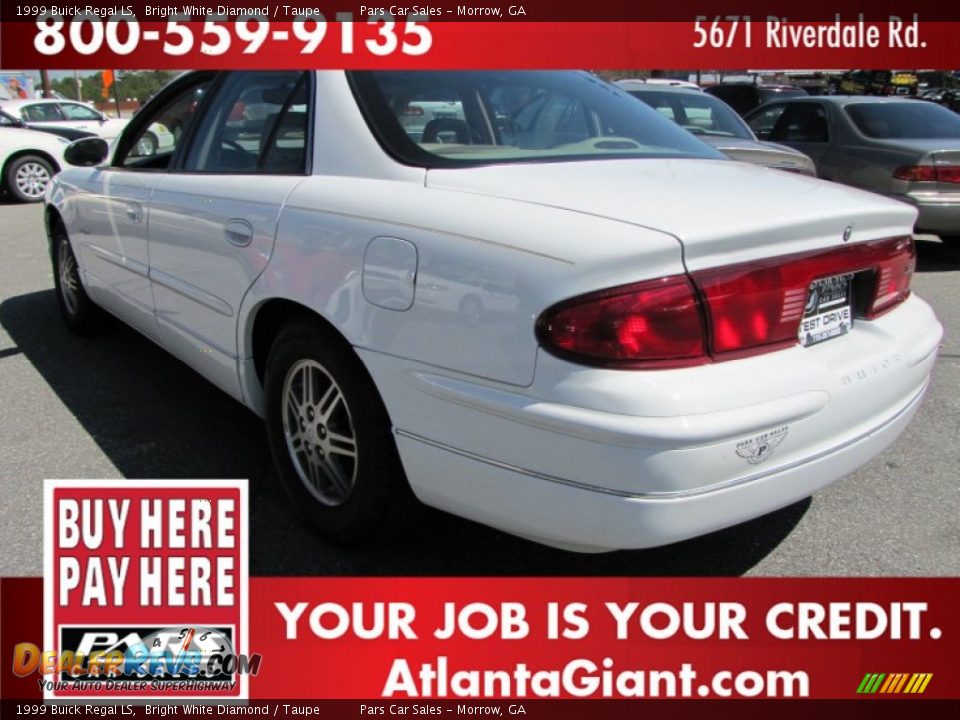 1999 Buick Regal LS Bright White Diamond / Taupe Photo #2