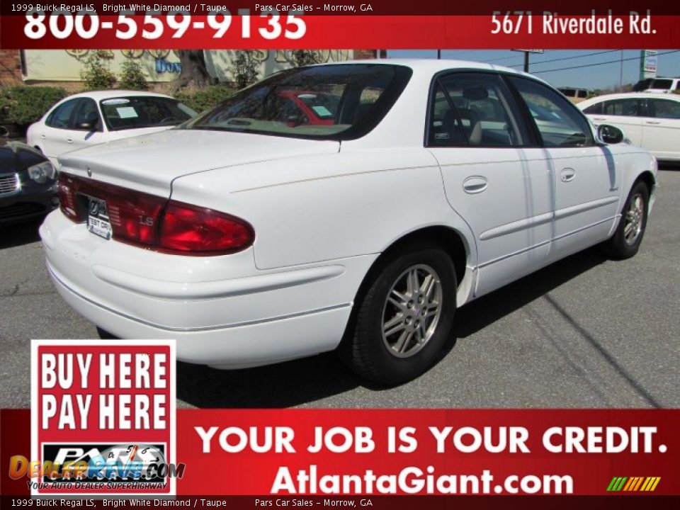 1999 Buick Regal LS Bright White Diamond / Taupe Photo #3