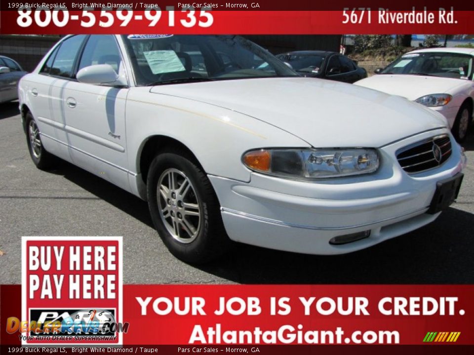 1999 Buick Regal LS Bright White Diamond / Taupe Photo #4