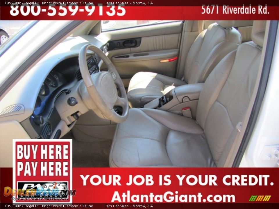 1999 Buick Regal LS Bright White Diamond / Taupe Photo #6