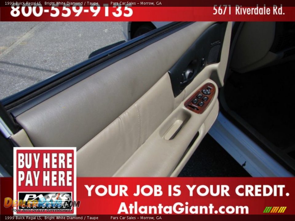1999 Buick Regal LS Bright White Diamond / Taupe Photo #7