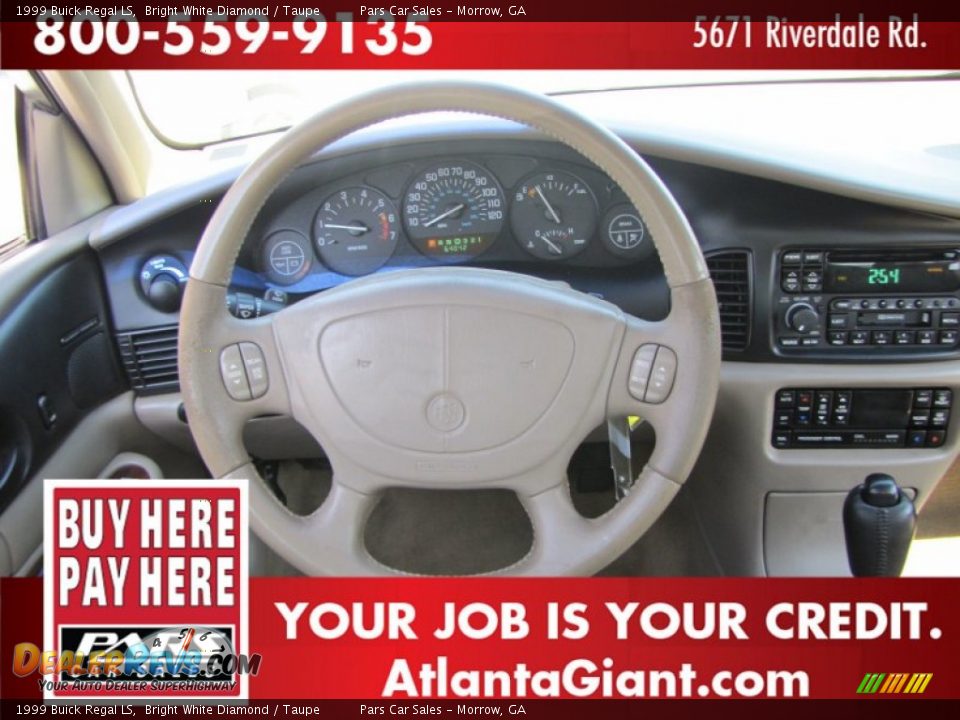 1999 Buick Regal LS Bright White Diamond / Taupe Photo #11
