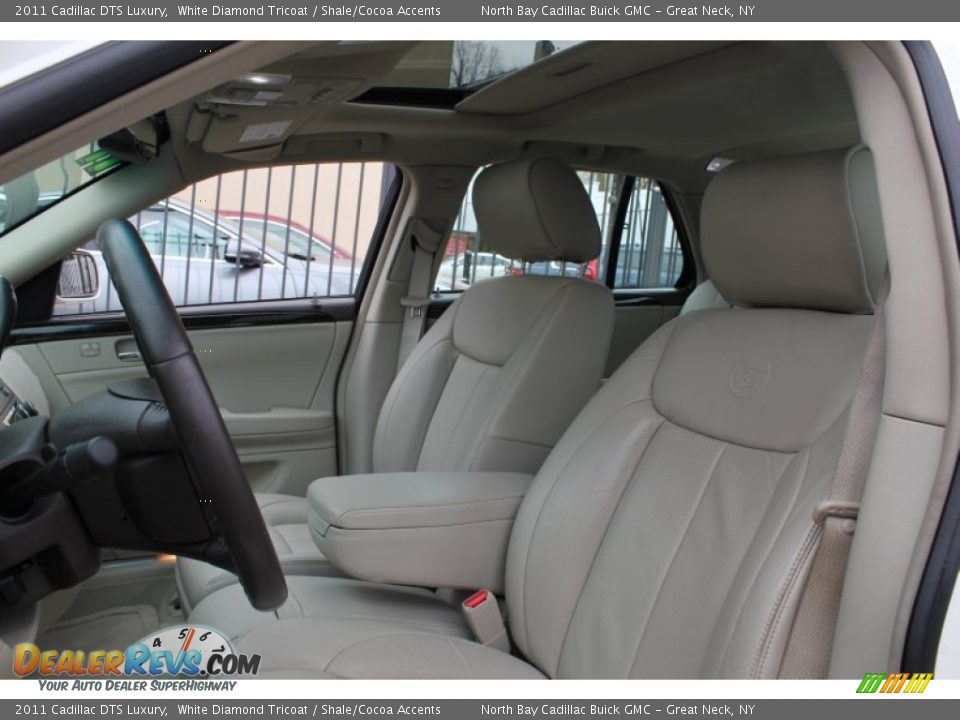 2011 Cadillac DTS Luxury White Diamond Tricoat / Shale/Cocoa Accents Photo #21