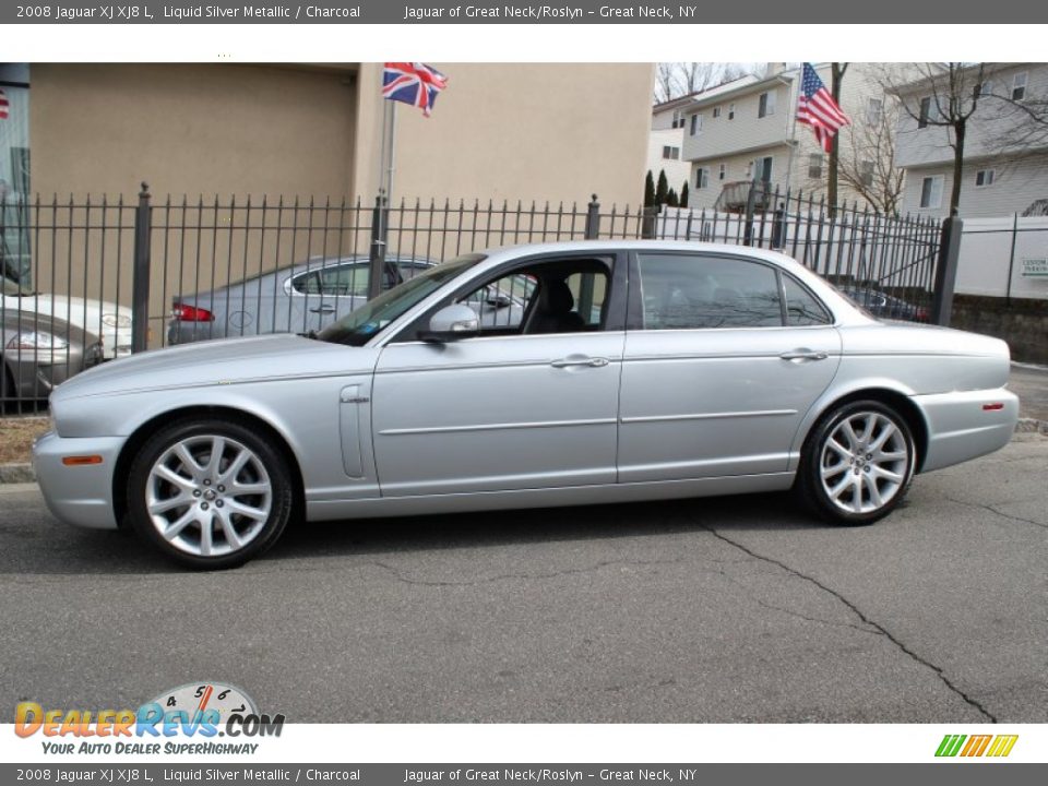 Liquid Silver Metallic 2008 Jaguar XJ XJ8 L Photo #3