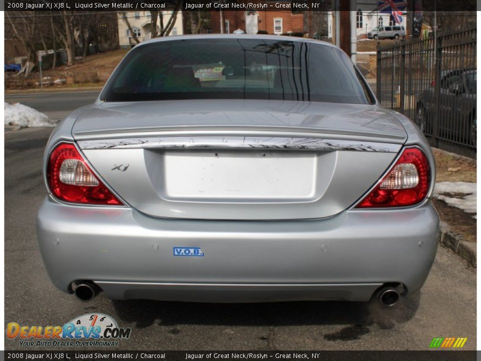 2008 Jaguar XJ XJ8 L Liquid Silver Metallic / Charcoal Photo #5
