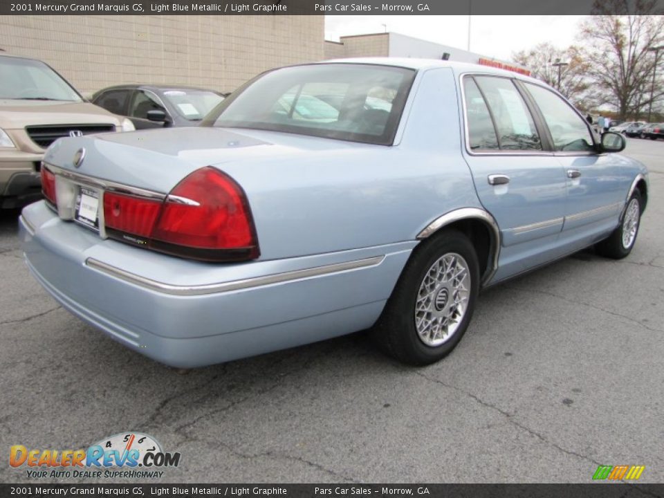2001 Mercury Grand Marquis GS Light Blue Metallic / Light Graphite Photo #3