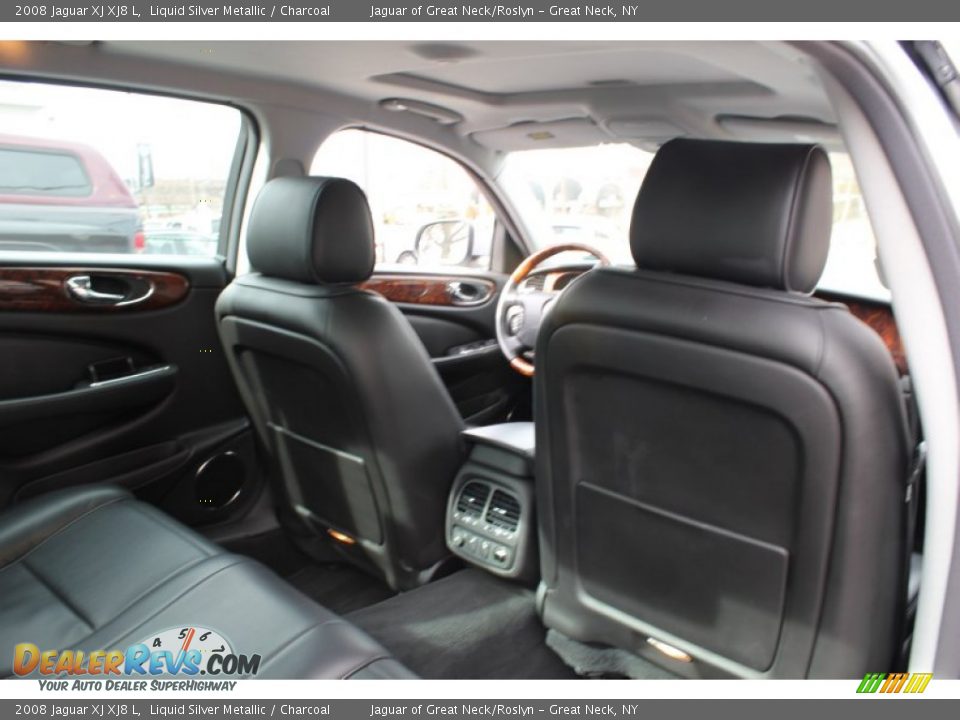 2008 Jaguar XJ XJ8 L Liquid Silver Metallic / Charcoal Photo #14