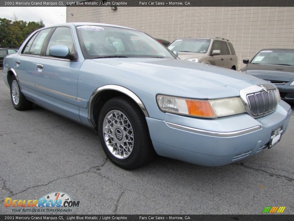 2001 Mercury Grand Marquis GS Light Blue Metallic / Light Graphite Photo #4