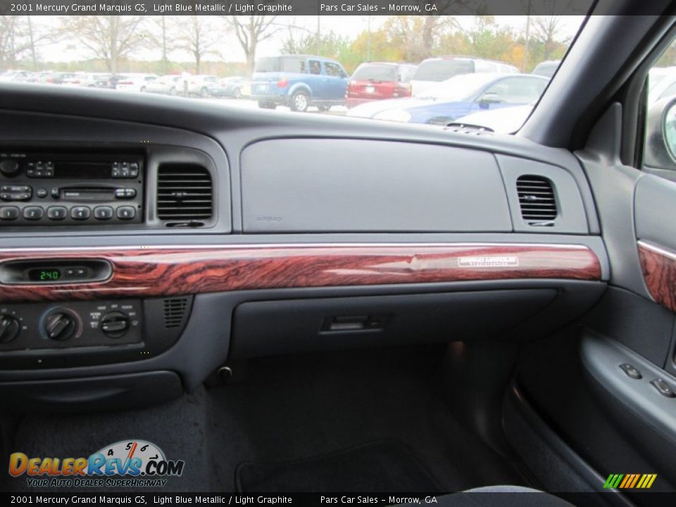 2001 Mercury Grand Marquis GS Light Blue Metallic / Light Graphite Photo #11