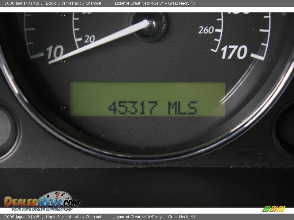 2008 Jaguar XJ XJ8 L Liquid Silver Metallic / Charcoal Photo #27