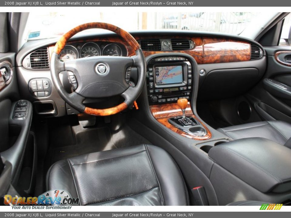 Charcoal Interior - 2008 Jaguar XJ XJ8 L Photo #29